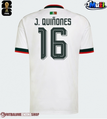 Mexiko Julian Quinones #16 Venkovní Dres MS 2026 Krátkým Rukávem